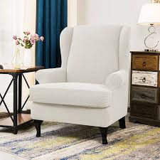 Sure fit stretch twill wing chair slipcover. Chun Yi Aolise Stretch Jacquard Spandex T Cushion Wingback Slipcover Reviews