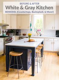 white kitchen remodel our white and