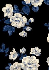 Pin By Kelsi Wood On Wallpaper Flowers Blue Flower Painting Blue Flower Wallpaper Blue Floral Wallpaper