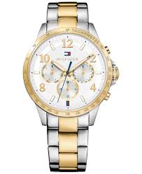 Tommy Hilfiger Women S Sophisticated Sport Two Tone Stainless Steel Bracelet Watch 38mm 1781644 Watches Tommy Hilfiger Watches Bracelet Watch Tommy Hilfiger