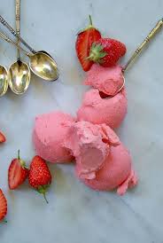 Sorbet A La Fraise Sans Sorbetiere Sorbet A La Fraise Recette Avec Des Fraises Recette Sorbet