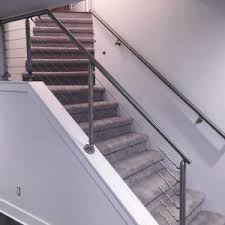 Pergola patio backyard stainless steel cable railing cable railing systems hardwood decking cedar deck deck railings railing ideas wood post. Handrails Great Lakes Metal Fabrication