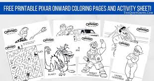 These onward coloring pages and activity sheets are always great for your next movie night, themed party, rainy day activity, and even road trips. Free Printable Pixar Onward Coloring Pages And Activity Sheets The Quiet Grove