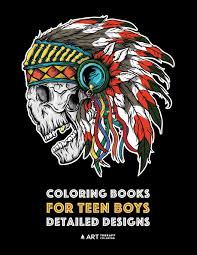 Download Coloring Books For Teen Boys Detailed Designs Complex Drawings For Teenagers Older Boys Zendoodle Lions Tigers Dragons Snakes Skulls Geometric Patterns Art Therapy Coloring 9781641260312 Amazon Com Books