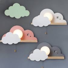 Adding different layers of lighting to the room provides interest with the contrast between Children Led Wall Lamp For Bedroom Glass Lampshade Cloud Metal Cartoon Boys Bedside Lighting Buy Wall Lamp Wall Light Cloud Metal Cartoon Boys Bedside Lighting Product On Alibaba Com