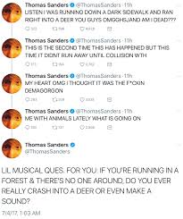 Twitter Part 1 Thomas Sanders Thomas Sanders Dear Evan Hansen Sanders