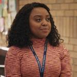 WornOnTV: Janine's purple mini dress