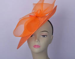 New Design,orange Large Saucer Hatinator Sinamay Fascinator Kentucky Derby  Hat Ascot Hat Tea Party Hat Wedding Hat Church Hat Xmas Gift