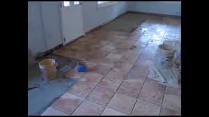 While this works in the rest of your home, your finished basement floor is going to need something more. Ceramic Tile Basement Floor Youtube