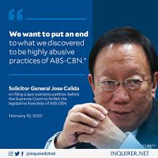 The Office of the Solicitor General has asked the Supreme Court to forfeit  the legislative franchise of broadcast network ABS-CBN. Read:  https://inq.news/solgen