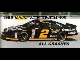 Miles is drinking a miller genuine draft by miller brewing company at untappd at home. All Nascar Crashes From The 1995 Miller Genuine Draft 400 Youtube
