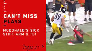 Boswell boots the bengals chris boswell kicked the winning field goal as the steelers downed the bengals in the 2015 wild card round. Vance Mcdonald S Monster Stiff Arm On 75 Yd Catch Run Td Youtube