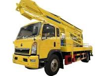 Camión Sinotruk HOWO 18m 26m Plataforma Aérea de Cesta Elevadora Plegable Camiones de Trabajo