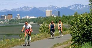 It starts downtown and stretches to the chalet at kincaid park and is a local favorite for all sorts of outdoor excursions just outside of the city. Tony Knowles Coastal Trail Alaska Org