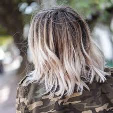 Tie And Dye Blond Platine Cheveux Carre Long Couleur Cheveux Court Cheveux Courts Ombre Cheveux Gris Avec Meches
