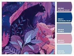African violets houseplant flower color, violet, watercolor painting, purple png. Paint Colors From Colorsnap By Sherwin Williams African Violets Color Color Texture