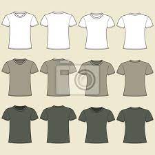 Em Branco Modelo De T Shirts Frente E Verso Adesivos Para A Parede Sueter Equipamento Unissex Myloview Com Br