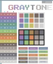 Cmyk Value Chart Grey Tone Color Schemes Color Swatches