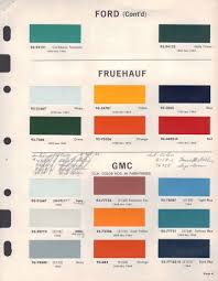 Paint Chips 1964 Ford Truck Paint Charts 1964 Ford Interior Sliding Barn Doors