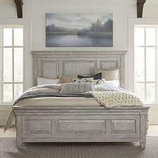 Buy products such as 2 piece dresser and nightstand bedroom set in gray at walmart and save. Liberty Furniture Heartland Transitional King Panel Bed With Decorative Molding Royal Furniture Panel Beds