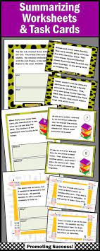 Summarizing Activities For 4th Grade Bundle Wh Questions Worksheets Task Cards Summarizing Activities Summarizing Worksheet Wh Questions Worksheets
