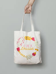 Tote Bag Couronne De Fleurs Par La Papeterie De Paris Personnalise Sac Tods Customiser Sac Tote Bag