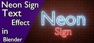 Tutorial Neon Sign Neon Signs Blender Tutorial Neon