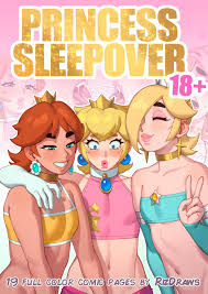 Princess Sleepover (Super Mario) [Riz] - English - Porn Comic