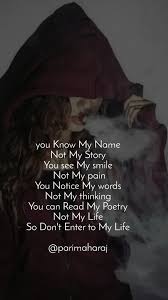You Know My Name Not My Story You See My Smile Nojoto