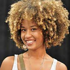 Once you get into blonde highlighting, it might be hard to stop. New Blonde Afro Long Curly Hair African American Wig For Women Color Brown Wish Curly Hair Styles Naturally Natural Hair Styles Curly Hair Styles
