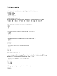 Soal pilihan ganda penyajian data kelas 5. Pilihan Ganda