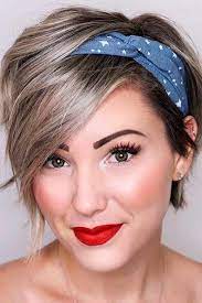 51 Easy Summer Hairstyles To Do Yourself Headbands Hairstyles Short Short Hair Accessories Headbands For Short Hair