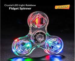 Top 10 Best Light Up Fidget Spinners In 2019 Reviews Disneysmmoms Fidget Spinner Light Up Rainbow Toy