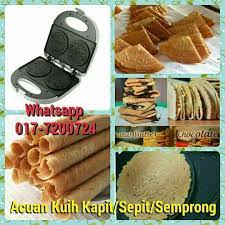 Keluarkan kuih kapit dan kalau nak letak inti letak pada waktu ini dan terus lipat. Acuan Kuih Bahulu Elektrik Egg Nor Safawati Sabari Facebook