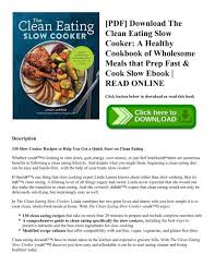 Trust us when we say that after making some recipes in our copycat restaurant favorites cookbook, you'll never have a craving for the takeout stuff again.with more than 100 recipes from restaurants like olive garden and panera bread, you can get your favorites without having to leave home. Pdf Download The Clean Eating Slow Cooker A Healthy Cookbook Of Wholesome Meals That Prep Fast