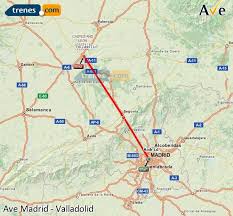 * noklikšķiniet uz kartes un pārvietojiet to, lai apskatītu blakus teritorijas. Gunstige Ave Madrid Valladolid Fahrkarten Ab 18 65 Trenes Com