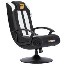 Surround sound enhances the way you experience entertainment at home and in the cinema by dolby® surround sound expands on stereo to deliver sound from the sides, behind, and even above. Brazen Stag 2 1 Bluetooth Surround Sound Gaming Chair White Uk Gaming Chairs