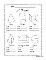 3 D Shapes Facts Worksheet In 2020 Teaching Math Shapes Worksheet Kindergarten Geometry Worksheets