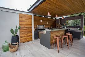 amenagement et decoration pool house cuisine d ete nuances decoration lyon patio contemporain cuisine exterieure motif de cuisine en plein air
