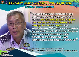Kami harap bajet 2018 akan meneruskan apa yang kerajaan telah lakukan pada bajet sebelum ini, katanya di luar forum megatrend khazanah 2017 (kmf 2017) di sini, hari ini. Kementerian Pertahanan Malaysia Pendapat Warga Mindef Atm Bajet 2018 Pengumuman Bajet 2018 Untuk Kementerian Pertahanan Menjanjikan Yang Terbaik Untuk Agenda Keselamatan Bagi Kesiagaan Angkatan Tentera Malaysia Dengarkan Pandangan Lt