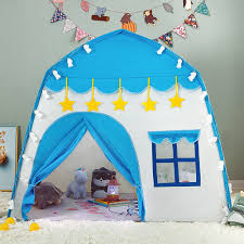 Heritage kids play tent fivejoy teepee spaceship teepee lovetree pure white indina teepee kidkraft teepee modern home children canvas tepee pericross indoor teepee toddler play kidkraft 00228 deluxe teepee lovetree children india. Birthday Gift Lowestbest Kids Play Tent For Girls Boys Princess Playhouse Teepee For Indoor Outdoor With Carry Bag Led Light Blue Walmart Com Walmart Com