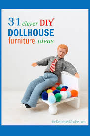 Instead of painting it, you can also use fabric to cover the top of the lid. Doll House Furniture Ideas A Roundup Of Diy Doll House Furniture Tutorials