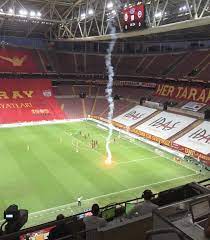 The new app for galatasaray fans the new app for. Galatasaray Flare Still Manages To Get On Field Despite No Fans