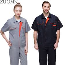 Summer Men Women Work Clothing Sets Workwear Suits Factory Workers Uniforms Neutral Work Clothes Sets Y65 Work Outfits Women Suits For Women Outfit Sets