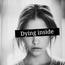 Insecure pretty young woman holding broken mirror. Depression Quotes Cuttingquote Twitter