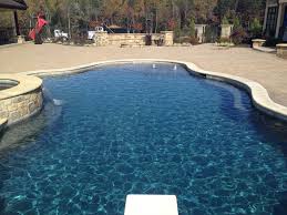 When autocomplete results are available use up and down arrows to review and enter to select. Ocean Blue Pebble Sheen Mediterranean Pool Raleigh By Vue Custom Pools Houzz