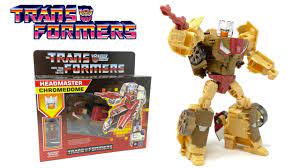 Transformers G1 Retro Reissue Headmaster CHROMEDOME Review - YouTube