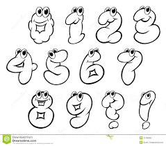 numeros et chiffres de dessin anime illustration vecteur du huit 23798983 coloriage chiot facile a imprimer
