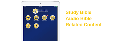 Inquire if they have any free catholic bibles available. Catholic Study Bible App