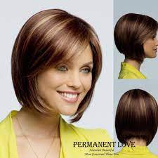 Popular Highlights Short Brown Hair Buy Cheap Highlights Short Brown Hair Lots From China Highl Highlights Brown Hair Short Short Bob Wigs Short Bob Hairstyles